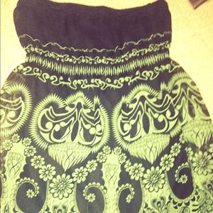 Free Fusion 12 top green and black size large