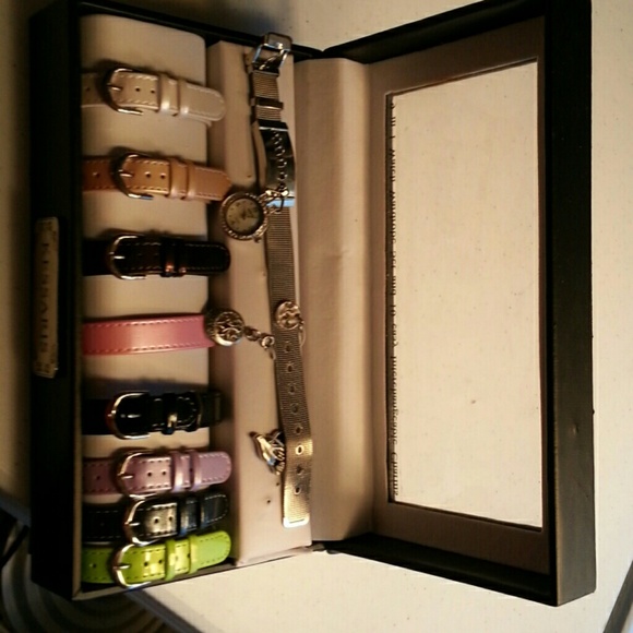 Watch with multiple bands, 3 charms missing