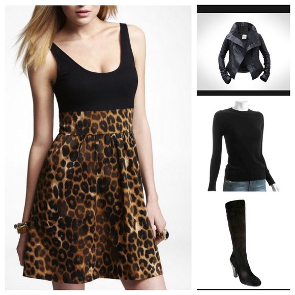 Express Dresses & Skirts - leopard print dress
