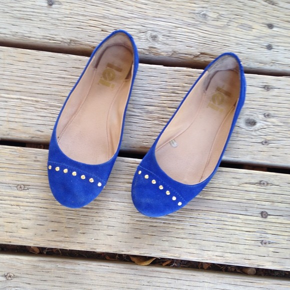 Cobalt blue flats