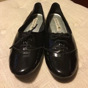 Black Patent Leather Flats