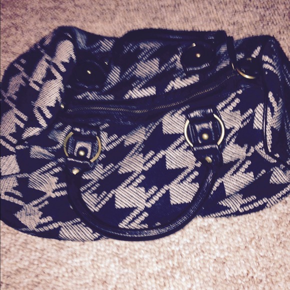Houndstooth inspired purse
