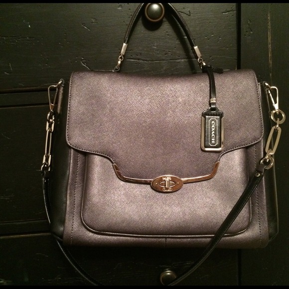 COACH satchel saffiano leather