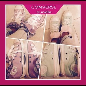 ❌sold on vinted❌ Two pairs of converses