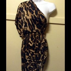 Sexy animal print dress