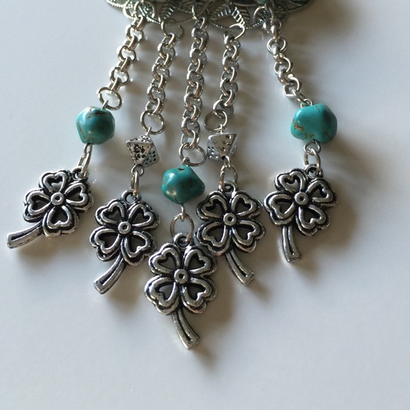 NEW Large Turquoise Boho Necklace - Picture 3 of 4