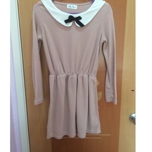 Dusty Pink Collared Dress