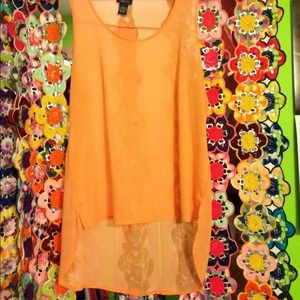 Orange tank top