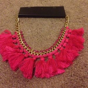 Pretty pink exotic necklace