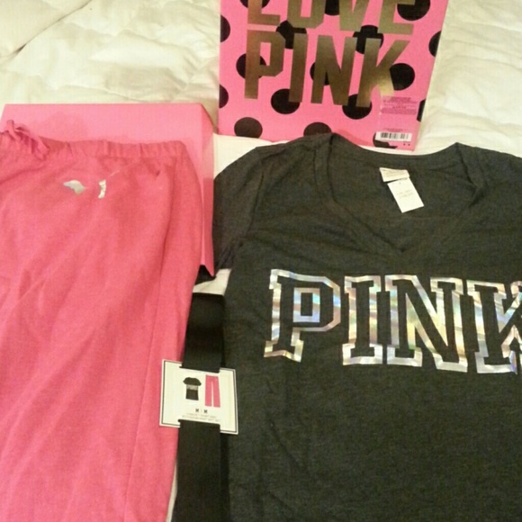 PINK VS boxed pj gift set new in box- reduced!!