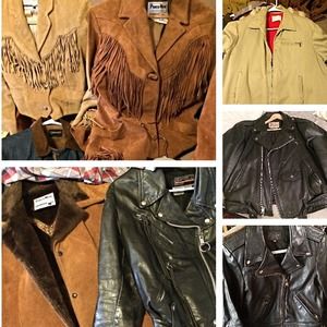 True vintage leather suede motorcycle jackets True vintage leather suede motorcycle jackets