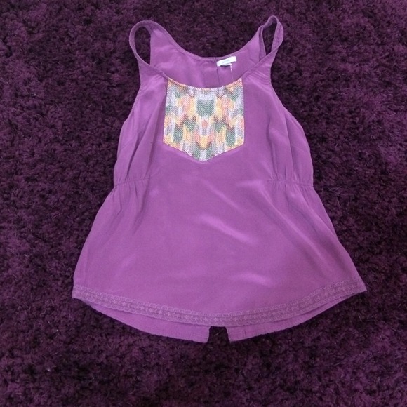 Silk blouse with great sequence. In great shape