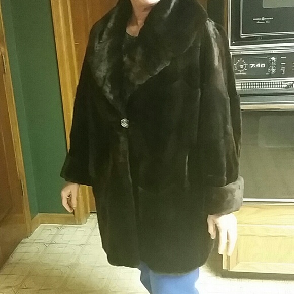 Gorgeous brown mink coat