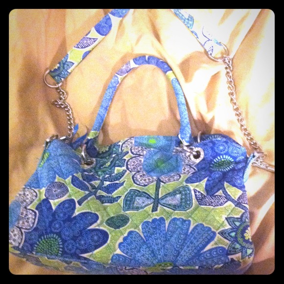 Vera Bradley, convertible,silver,multi-compartment