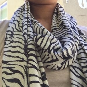 Zebra print scarf