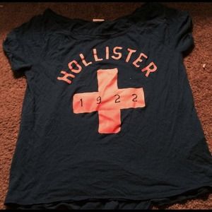 Dark blue hollister crop top