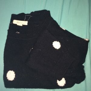 B&W polka dot sweater