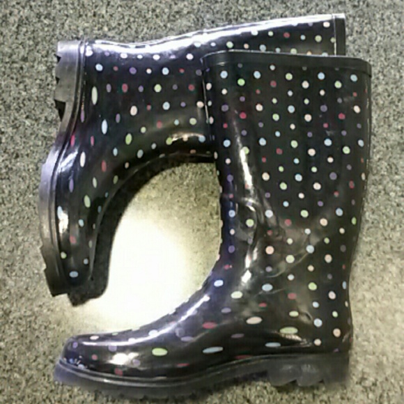 Polka Dots Rain Boots