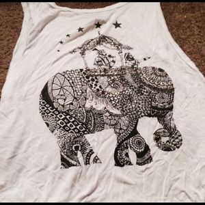 Silky top with embellishment