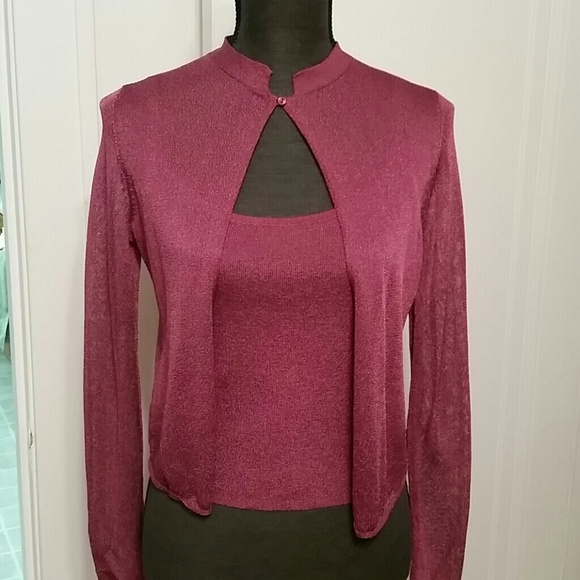 Purple Ann Taylor sweater set, size XS