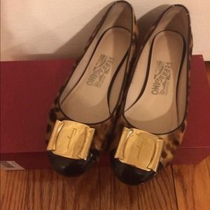 Salvatore Ferragamo Super Cute Leopard Ballet Flat