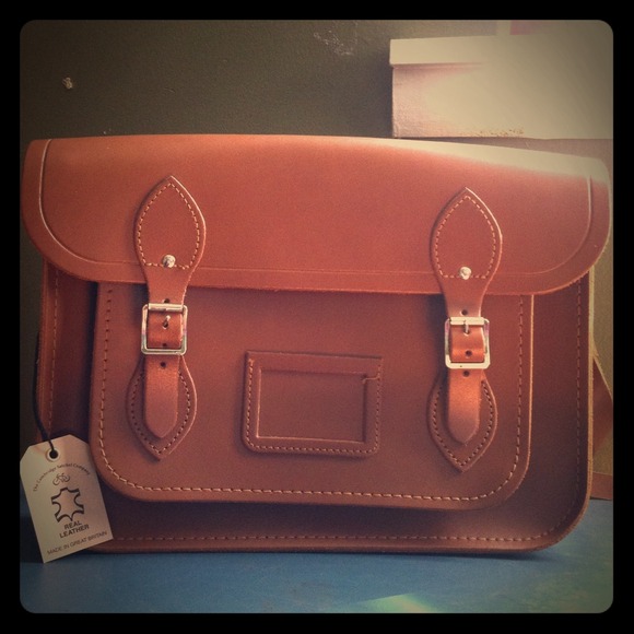 Cambridge Sathchel 13 camel vintage