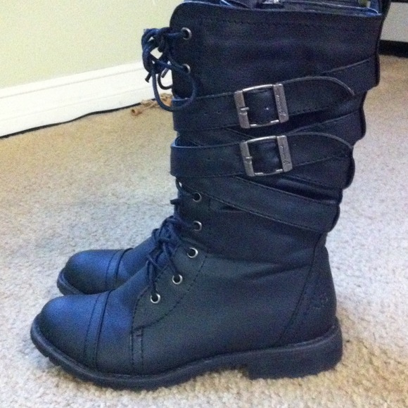 Black military boots