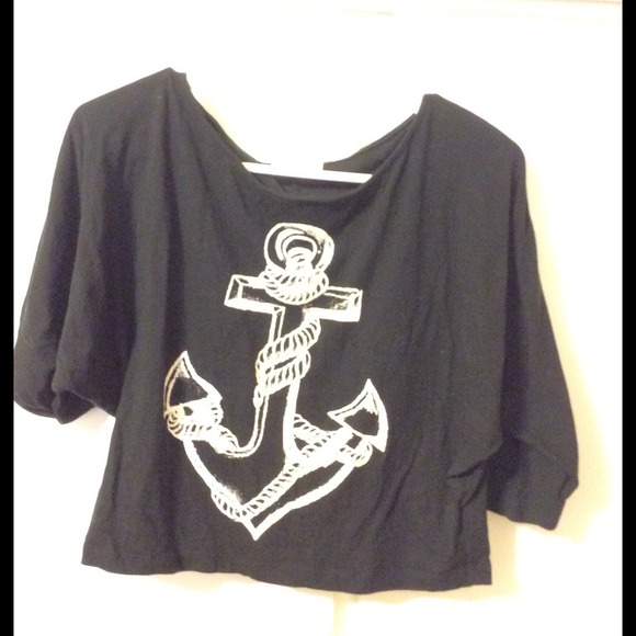 Forever 21 Anchor Crop Top