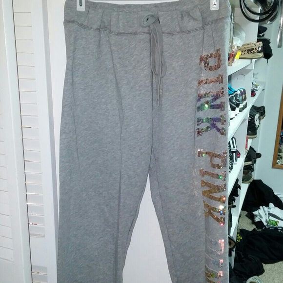 💜SOLD💜VS sequin sweatpants. Let's trade!!! - Picture 2 of 3
