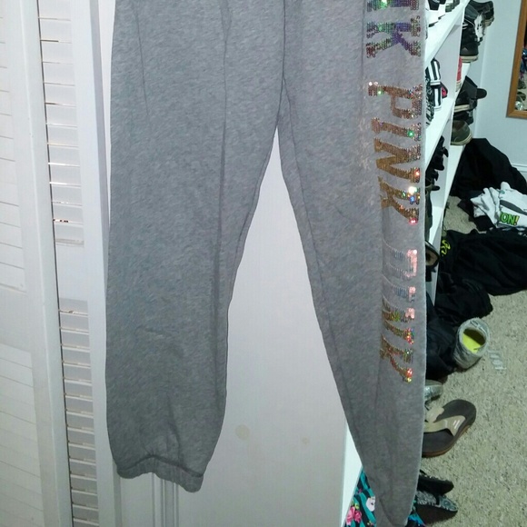 💜SOLD💜VS sequin sweatpants. Let's trade!!! - Picture 3 of 3