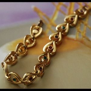 Vintage Multi stoned Swarovski Bracelet