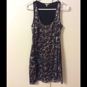 Sequin Cheetah Print Dress from Charlotte Russe