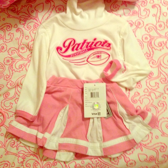 NEw Original patriots cute set for little girls!!