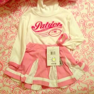 NEw Original patriots cute set for little girls!!