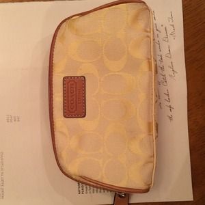 Coach makeup pouch