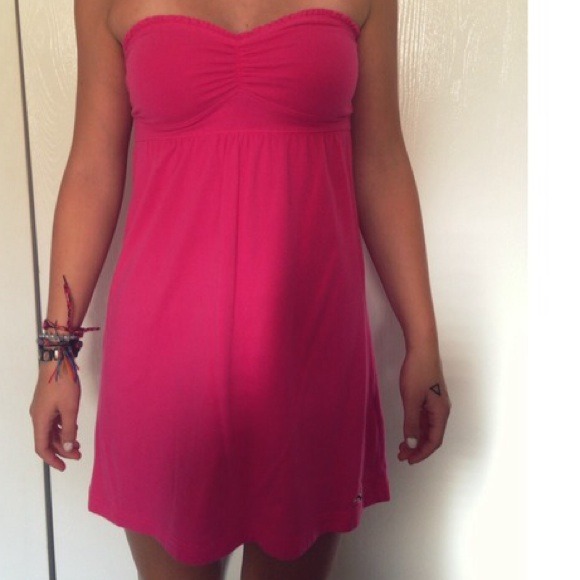 Pink Hollister Strapless Dress