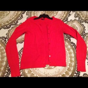 Coral red / dark pink express cardigan small
