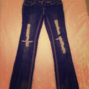 Blue Asphalt skinnies