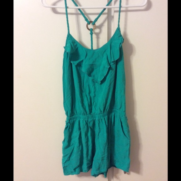 Teal Romper