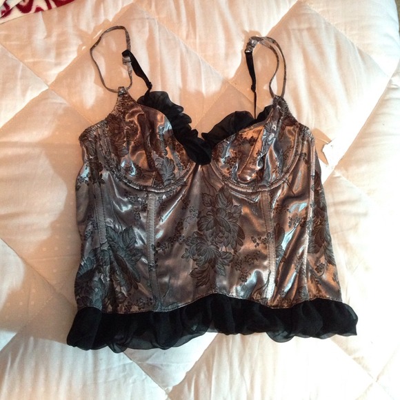 Shirley of Hollywood Corset Blouse Size 36