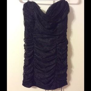 Black strapless lace forever 21 tight dress
