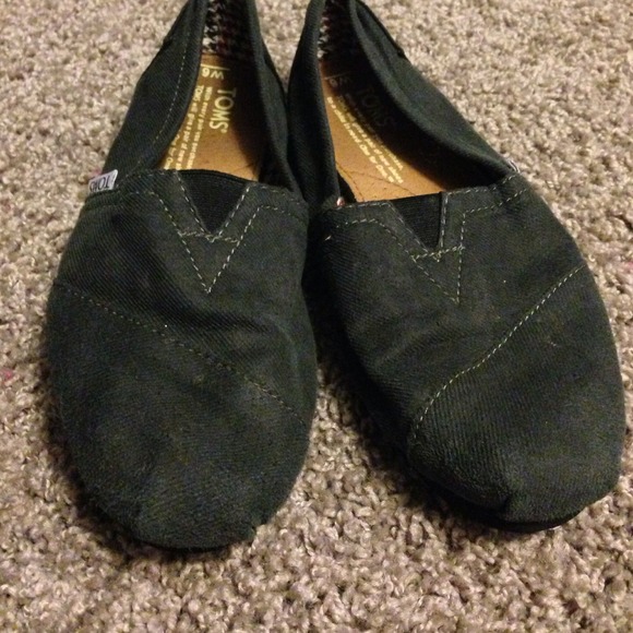 Limited Edition Mustache Toms Black Grey