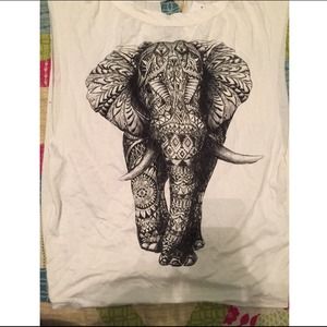Elephant front printed shirt