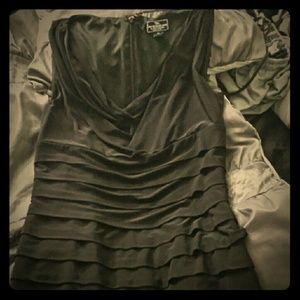 Black dress goes to your knees