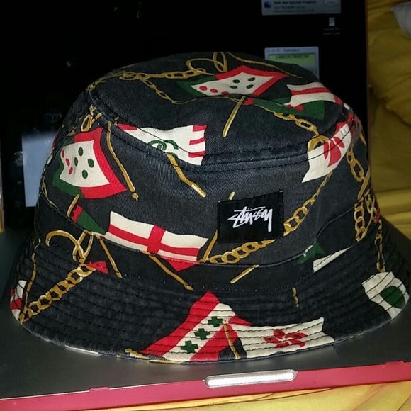 Stussy 5 flag bucket hat - Picture 1 of 3