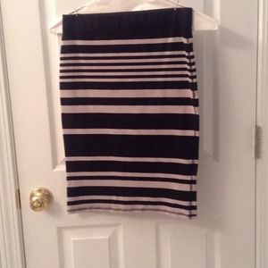 Black Striped Skirt