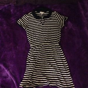 F21 Peter Pan collar striped dress