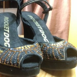 Reduced!!  Rocket Dog suede wedges