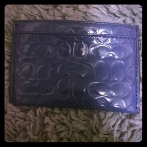 Authentic coach card holder