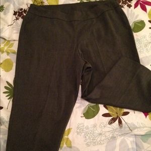Dark gray Capri casual dress pants